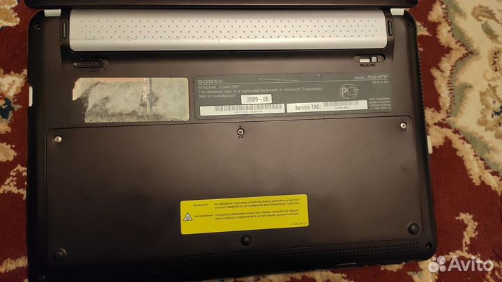 Ноутбук Sony vaio PCG-4T1P