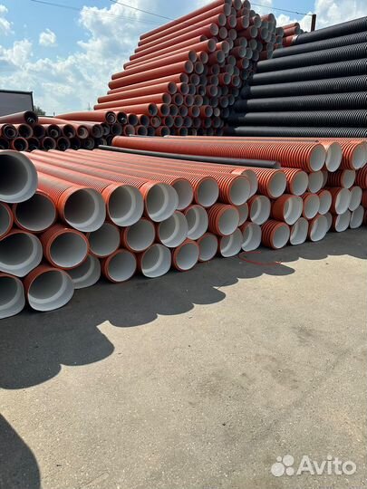 Дренажная труба в канаву на въезд 315