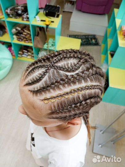 Косы с канекалоном, брейды, афрорезинка