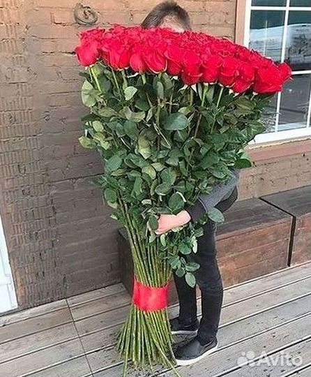 Высокие розы Букеты с доставкой