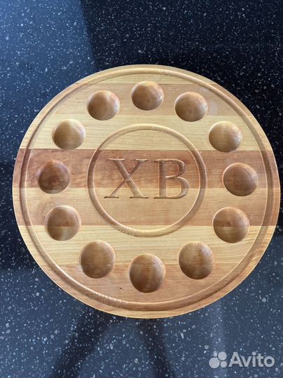 Подставка для яиц и кулича из дерева