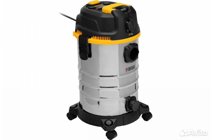 Пылесос строительный RVC30 1400Вт, бак 30л, шланг