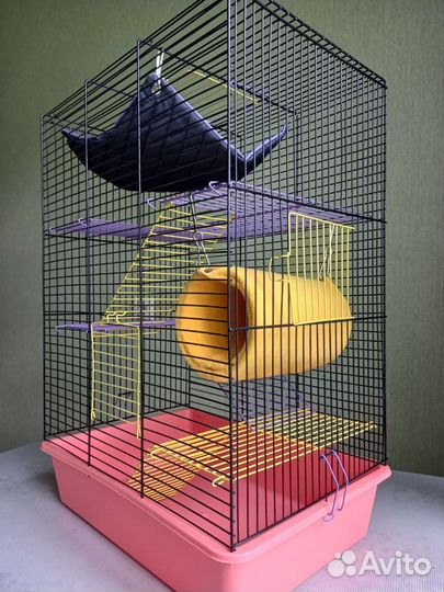 Клетка для хомяков, крыс, дегу, мышей