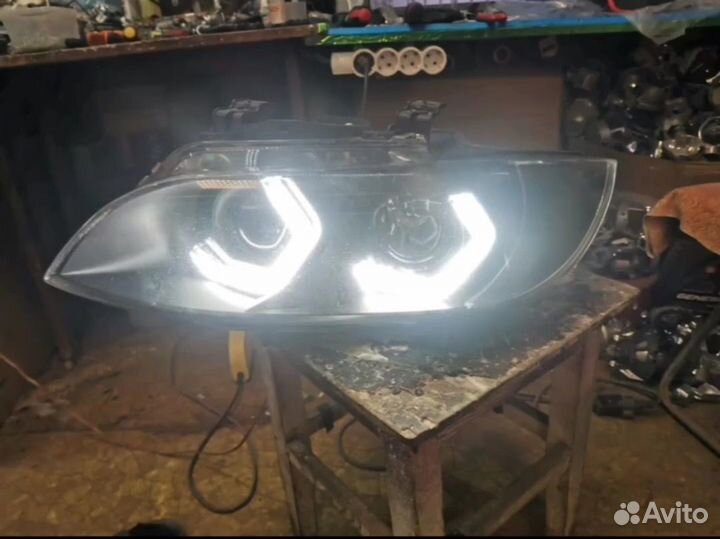 Фары кастом на BMW e92 дорест