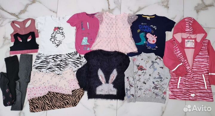 Одежда пакетом на девочку 110 116