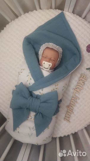 Конверт на выписку муслиновый новый