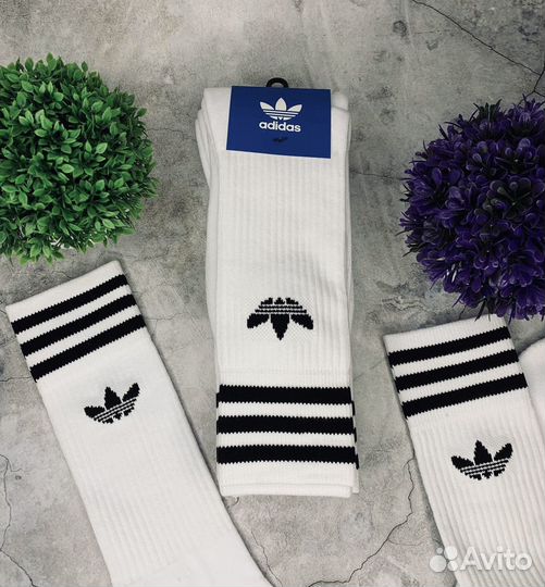 Носки Adidas Solid белые оригинал