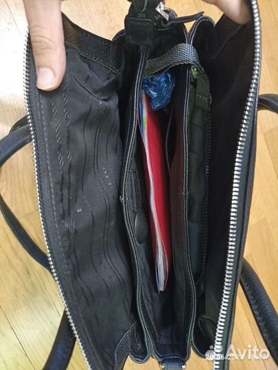 Сумка натуральная кожа черная новая