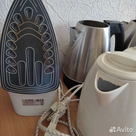 Чайники, утюг, фен