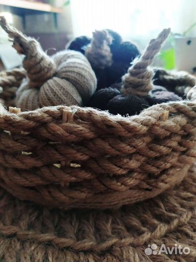 Корзина из джута
