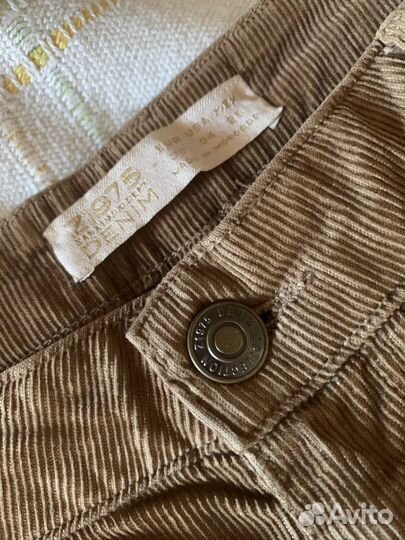 Брюки/джинсы вельветовые клеш zara