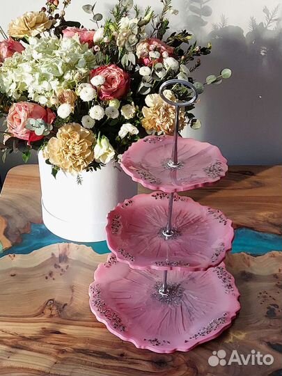 Этажерка 2 ярусная (фруктовница) из эпок-ной смолы