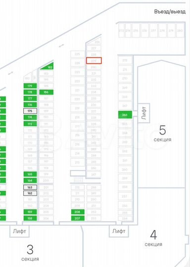 Машиноместо, 15 м²