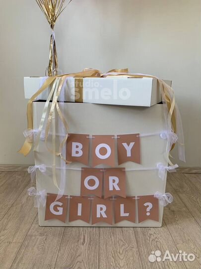 Гелиевые и воздушные шары на gender party