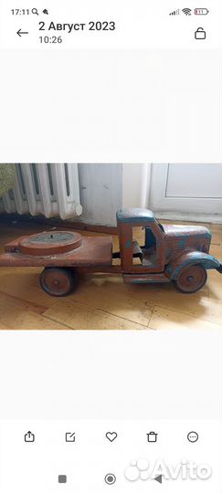Машинка зис СССР детская железная