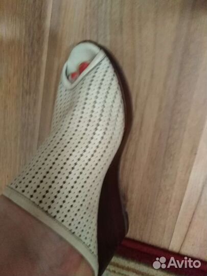 Кожаные сабо 38 размер