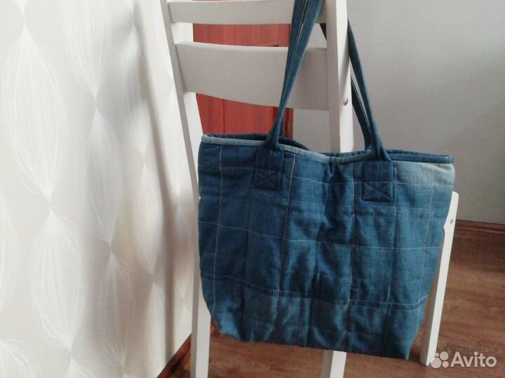 Джинсовая сумка хендмейд