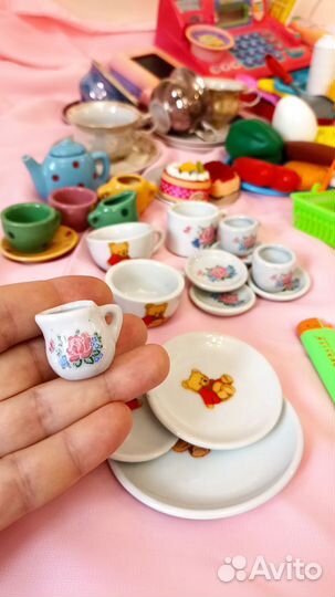 Касса игрушка, посуда, продукты (81 предмет)