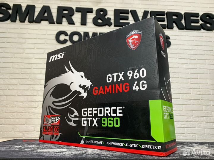 GTX 960 4GB MSI gaming gddr5 PCI-E 3.0 128бит