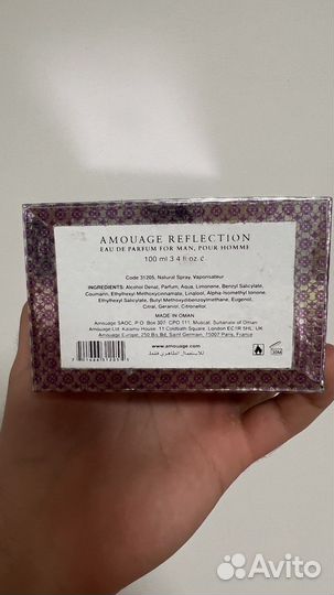 Amouage reflection man 100мл Оригинал