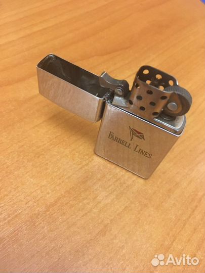 Зажигалка бензиновая zippo slim 1961 года