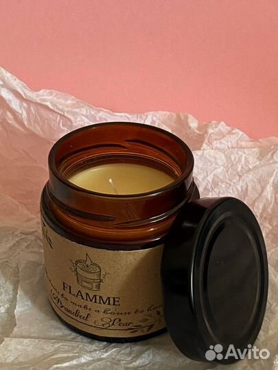 Ароматическая свеча/Аромат груша с бренди