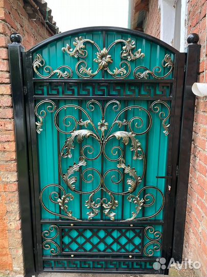 Ворота кованые с калиткой