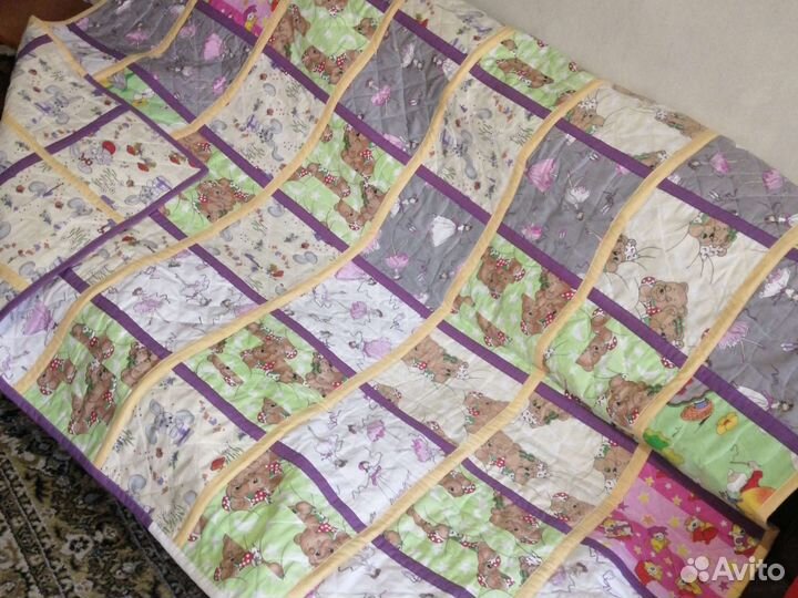 Одеяло ручной работы, размер 1.5*2