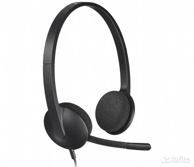 Гарнитура проводная logitech H340, USB