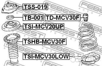 Опора переднего амортизатора двусторонняя TSS019