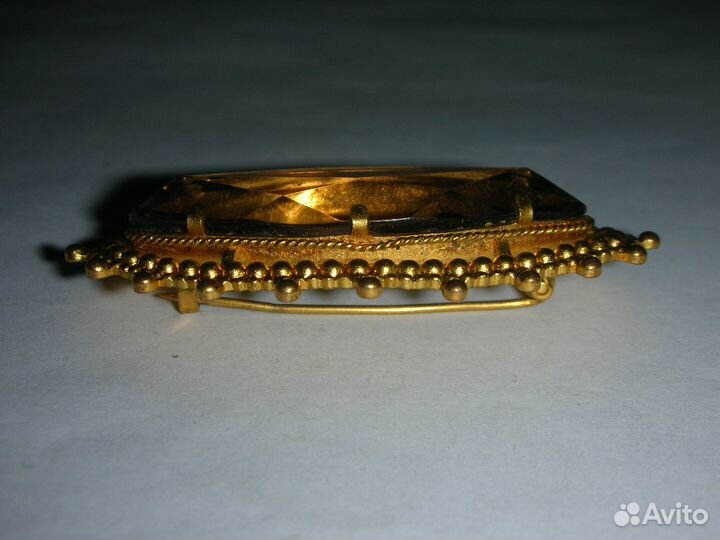 Брошь леденец, винтаж, латунь, СССР