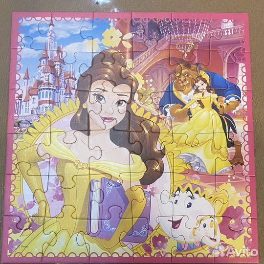 Пазлы с принцессами 4шт