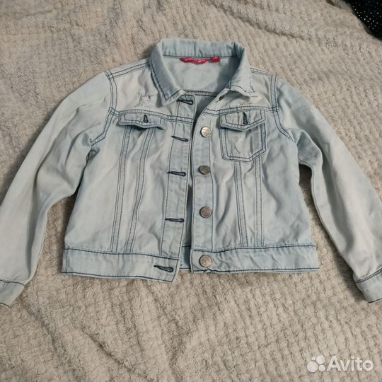 Джинсовая куртка для девочки 110