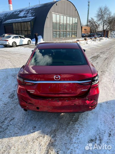 Mazda 6 2.5 AT, 2020, битый, 156 000 км