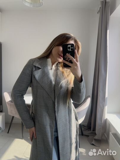 Пальто lime серое