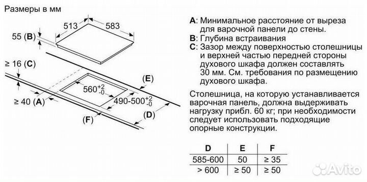 Варочная панель Bosch индукционная новая