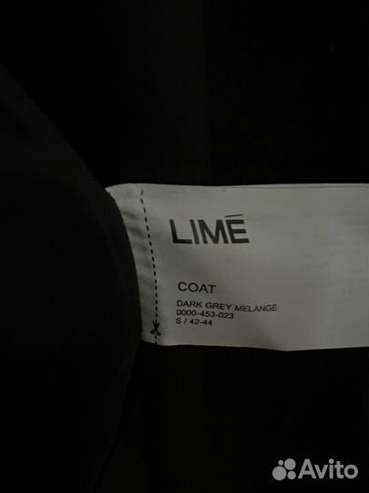 Пальто шерстяное lime