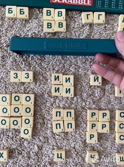 Игра настольная скрабл scrabble бу