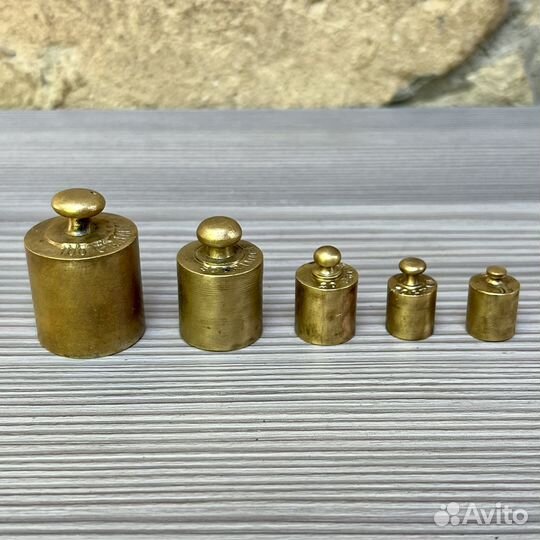 Набор латунных гирь