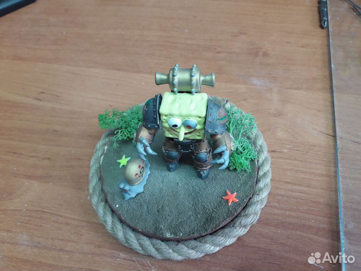 Диорама Sponge Bob в стиле стим панк
