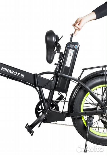 Электровелосипед Minako F10 Pro - Ярко желтый обод