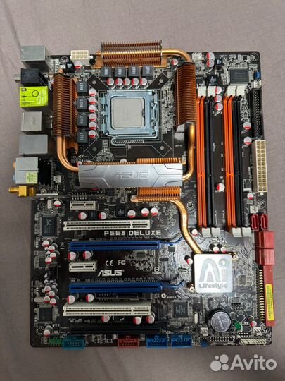 Топовый комплект 775 P5E3 Delux + Q9500