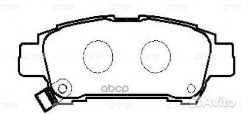 CKT-60 Колодки тормозные дисковые зад GK1