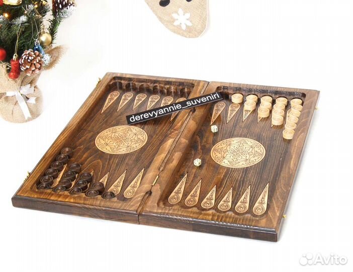 Шахматы нарды шашки 3 в 1 Версачи