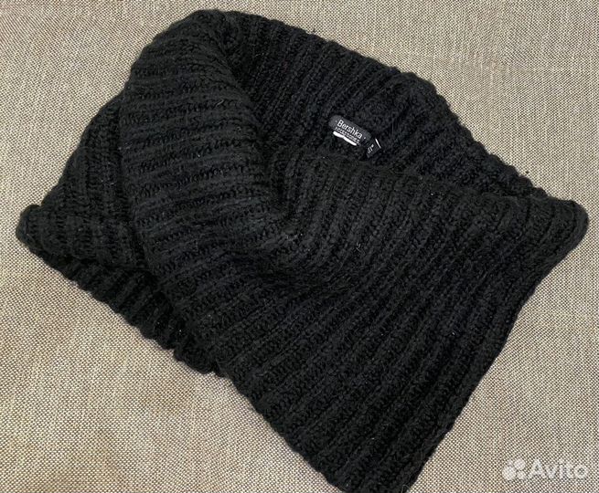 Шарф bershka чёрный