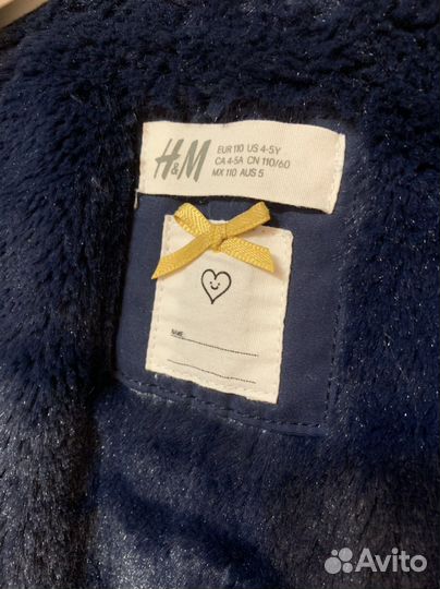 Парка для девочки р. 110 H&M