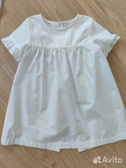 Белое платье для девочки 104