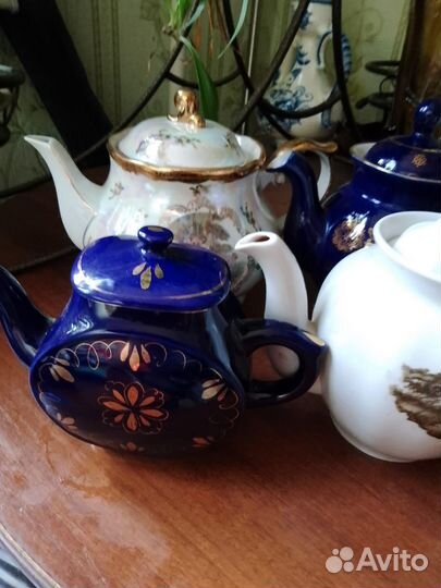 Коллекция за варочных чайников. ГДР. Гжель. лфз