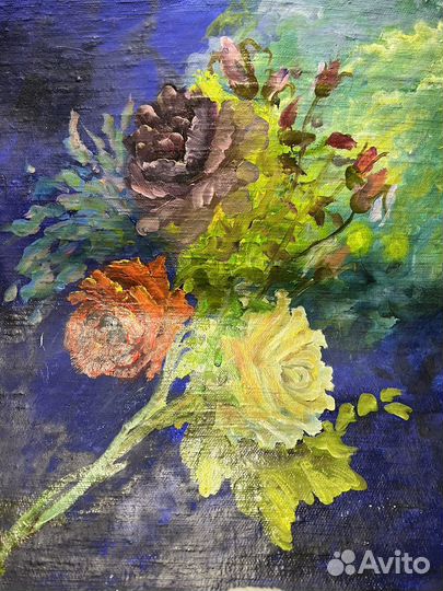 Картина маслом цветы