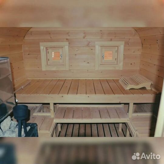 Мобильная баня бочка 6 м